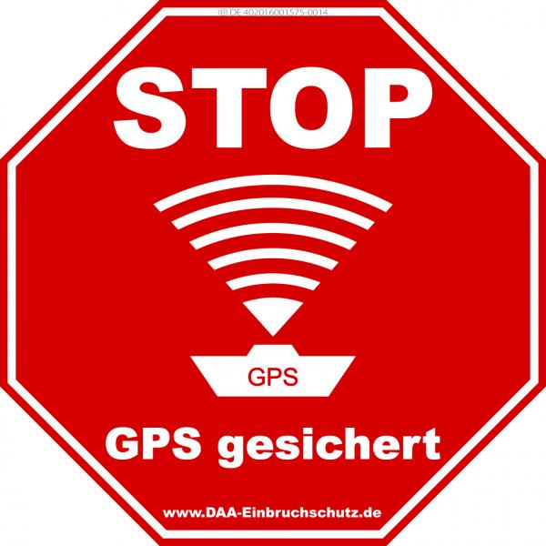 Aufkleber Schiff / Boot - Stop GPS gesichert